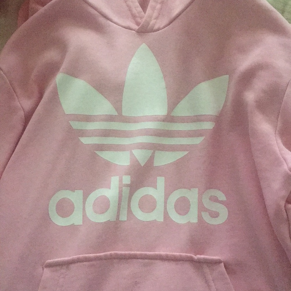 Pink Adidas hoodie